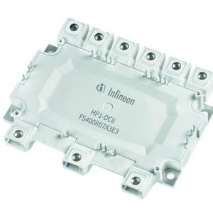 Bild 2: Das IGBT-Modul HybridPACK1-DC6 ist für 705 V und 400 A ausgelegt. Durch sechs DC-Anschlüsse ist dieses Design sehr niederinduktiv.(Bild:  TDK)