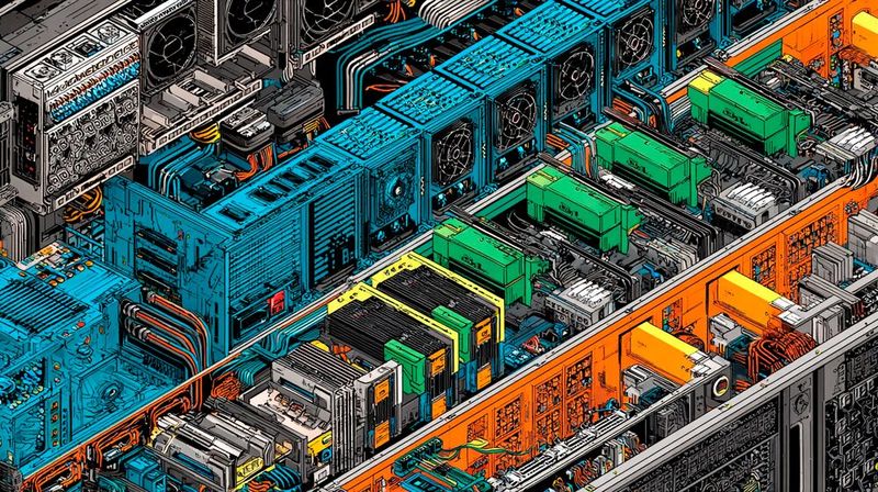 Disaggregierte Infrastrukturen bieten mehr Freiheiten bei der Systemauswahl und Skalierung von Ressourcen als vorintegrierte Lösungen.(Bild:  Midjourney / KI-generiert)