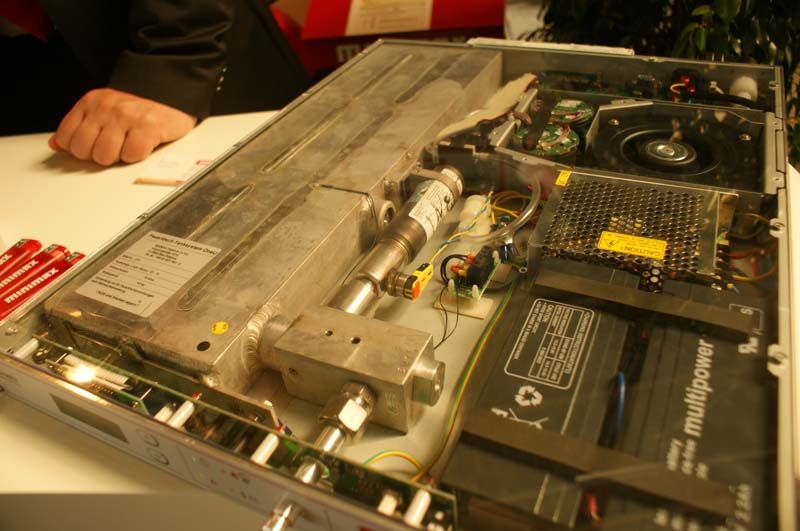 Minimax zeigte in der Ausstellung Löschtechnik, hier: auf einer Höheneinheit, ...  (Archiv: Vogel Business Media)