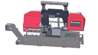 Die Großbandsäge trennt schwer zerspanbares Vollmaterial. (Archiv: Vogel Business Media)