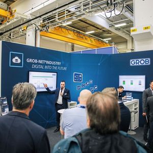 Impressionen vom 1. Tag der Grob-Hausmesse.(Bild:  Grob-Werke)