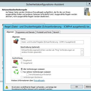 Über den SCW lässt sich auch die Firewall auf den Servern konfigurieren, so dass nur berechtigte Dienste auf den Server zugreifen dürfen.(Bild:  Thomas Joos)