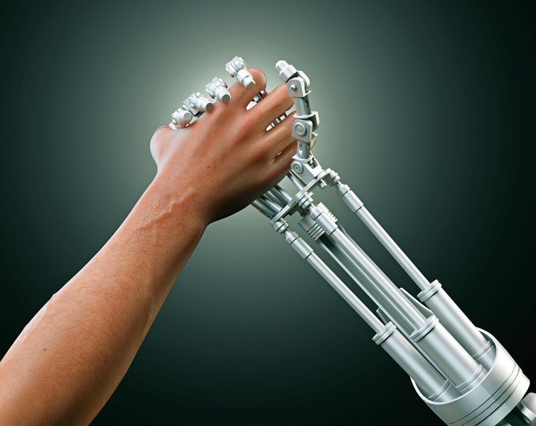 Kollaborierende Roboter sollen die Menschen nicht ersetzen, sondern mit ihnen zusammenarbeiten. (© Mopic - Fotolia)