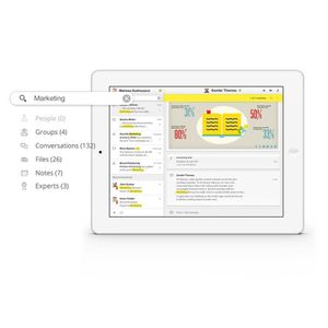 Mit dem Feature Thought Trails können Anwender Inhalte in Echtzeit nach Stichworten oder bestimmten Konversationen durchsuchen.