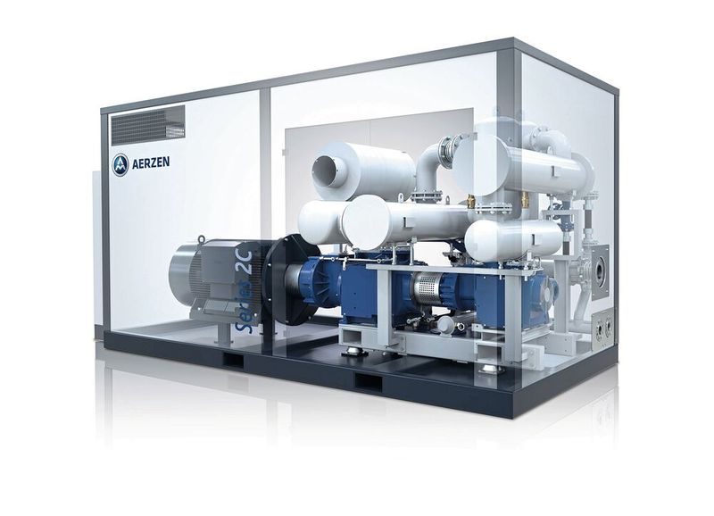 Der ölfrei verdichtenden Schraubenverdichter der Baureihe 2C bietet eine hohe Flexibilität zur kundenindividuellen Anpassung (Bild: Aerzen)