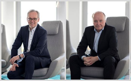 Von links nach rechts: Werner Guthier, CFO, und Dr.-Ing. Gunther Kegel, CEO, beenden wie geplant ihre Vorstandstätigkeiten bei Pepperl+Fuchs.(Bild:  Pepperl+Fuchs)
