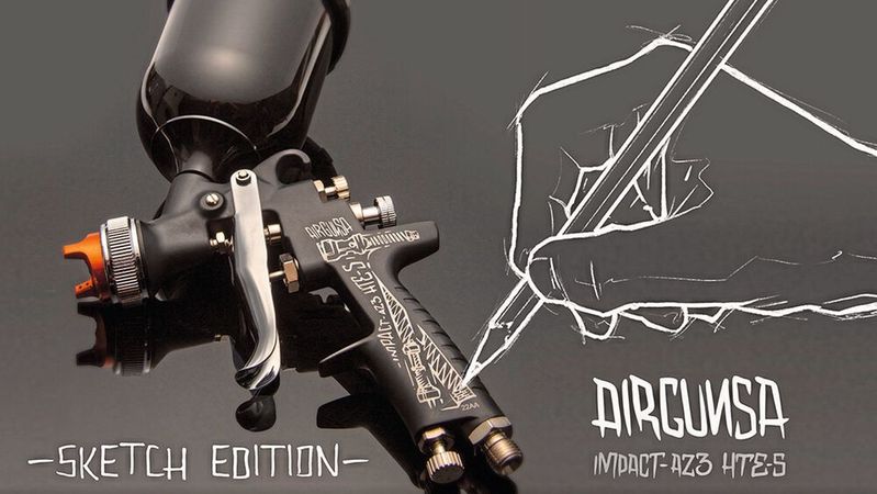 Die Impact AZ3 HTE-S Sketch Edition aus dem Hause Airgunsa ist limitiert und ab sofort verfügbar. Ein stilvolles Werkzeug für den Handwerker. Die Impact AZ3 HTE-S Sketch Edition aus dem Hause Airgunsa ist limitiert und ab sofort verfügbar. Ein stilvolles Werkzeug für den Handwerker.