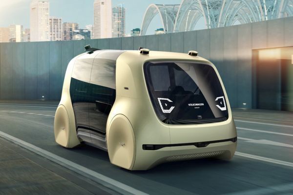 Das Self-Driving Car des Volkswagen Konzerns wurde von Grund auf für autonomes Fahren entwickelt. (Volkswagen)