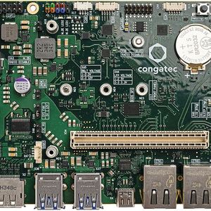 conga-HPC/3.5-Mini: das Carrier-Board dient als Referenzplattform für Entwicklung und Test mit COM-HPC-Mini-Modulen. (Bild:  Congatec)