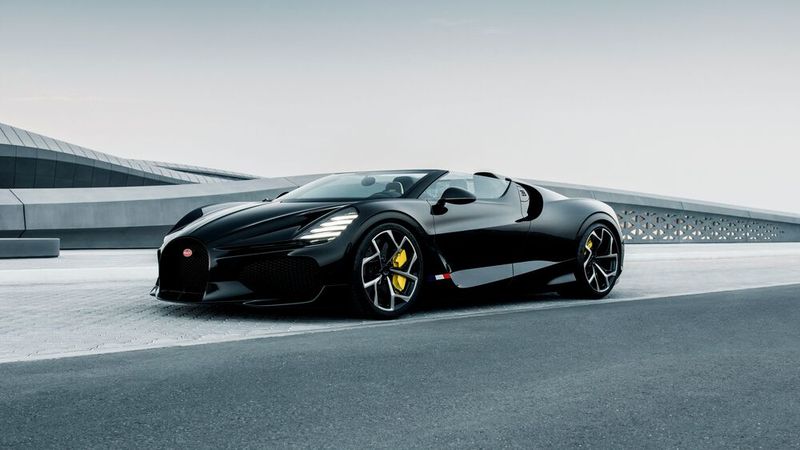 Das 8,0-Liter-Triebwerk gibt im Bugatti Roadster Mistral seinen Ausstand.(Bild:  Bugatti)