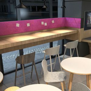 Ansichten aus dem Gastronomie-Bereich: So wird die „Digital Eatery“ einmal aussehen.