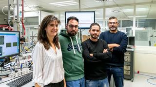 Beatriz García Baños, Aitor Domínguez Saldaña, Andrés López García y Alfonso J. Carrillo were involved in the development of the innovative process. (Source: UPV)