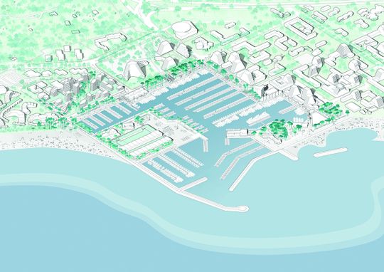 La Grande Motte, Axonometrie(Bild:  Leclercq Associés)