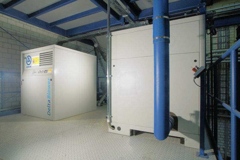 Zwei Aggregate der Aerzener Baureihe Delta Blower (Bild: Aerzener)