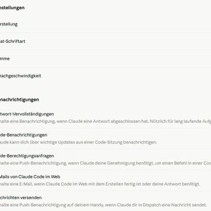 Im Bereich "Benachrichtigungen" der persönlichen Einstellungen aktiviert der Nutzer E-Mail-Hinweise zu abgeschlossenen Code-Sitzungen und Scans.(Bild:  Joos)