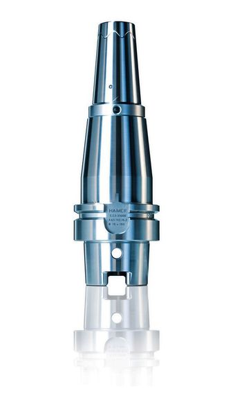Für Hochgeschwindigkeits- oder Hochpräzisionsfräsanwendungen hat Haimer das Schrumpffutter Power Shrink Chuck. Zum Betrieb mit ATS wurde die Aufnahme modifiziert. (Haimer GmbH)