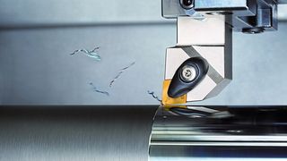 Im Einsatz überzeugen CBN-Werkzeuge insbesondere mit ihrer enormen Verschleißfestigkeit. (Tungaloy)