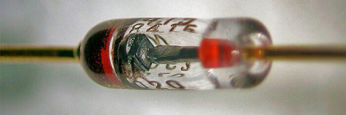 A diode is a device that allows current to flow in one direction but not the other. This is achieved through a built-in electric field. A diode is a device that allows current to flow in one direction but not the other. This is achieved through a built-in electric field.