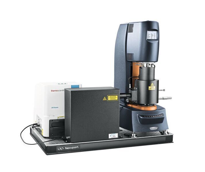 The new Rheo-Raman Accessory for the Discovery Hybrid Rheometer product line enables simultaneous collection of rheology and Raman spectroscopy data.  (Waters)
