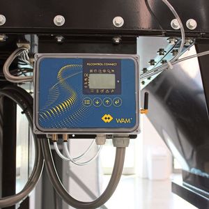 Rauchgas-Entstaubungsfilter Tecu mit Filtersteuerung Filcontrol Connect(Bild:  Wam)