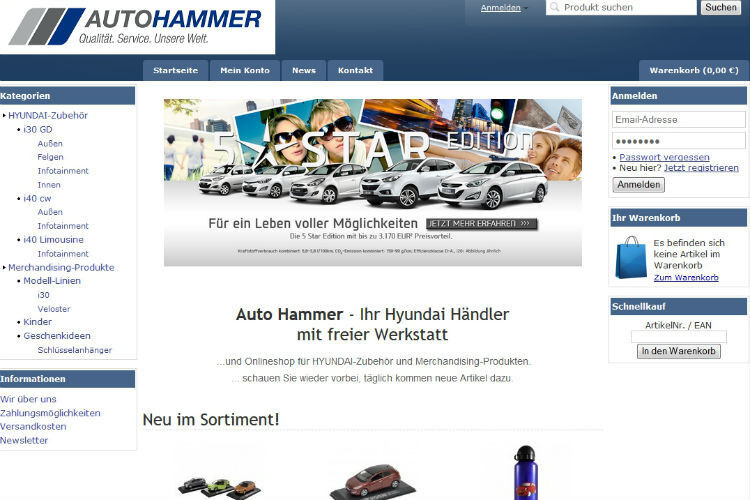 Auto Hammer baut seinen Onlineshop für Teile aktuell aus. (Foto: Auto Hammer)