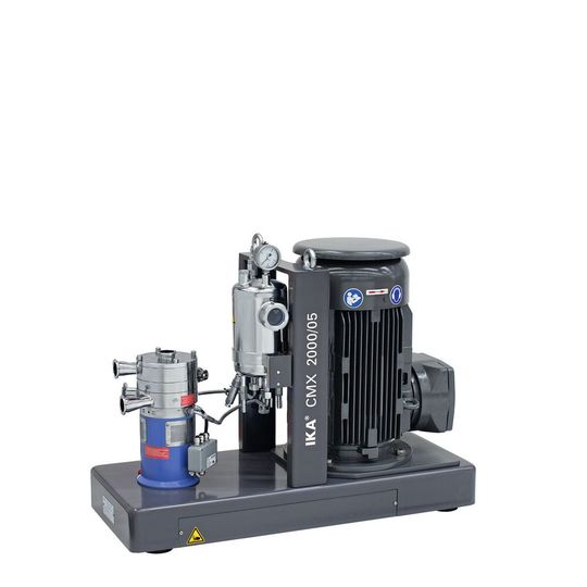 Die CMX 2000 von Ika ist ein Inline-Mischer für die schnelle, homogene Einarbeitung von Pulvern in Flüssigkeiten. (Bild:  Ika-Werke)