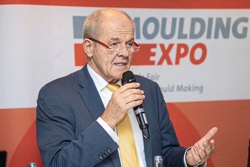 Ulrich Kromer von Baerle, CEO of Messe Stuttgart, was impressed by the outcome of the third edition of Moulding Expo: “The expertise of visitors is still high and the event has become a marketplace.” (Messe Stuttgart)
