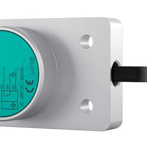 Die neue induktive Flachserie F148 für die Positionsüberwachung von Fahrzeugstützen.