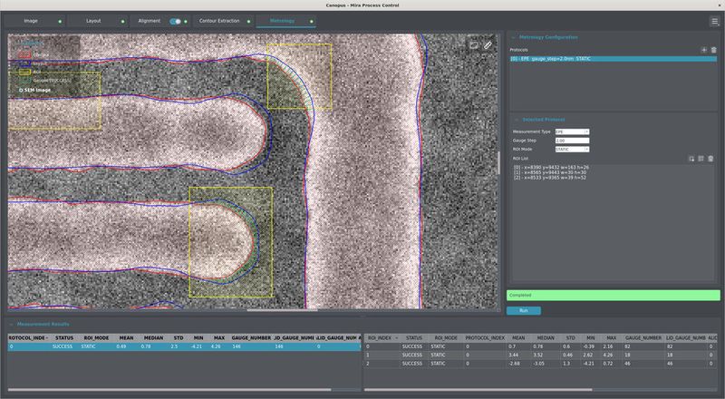 Die Machine-Learning- (ML) und KI-Technologie von Canopus AI für Messtechnik und Inspektion – Messung des Kantenplatzierungsfehlers (EPE) zur Verbesserung der Simulationsmodelle für die Waferherstellung. (Bild: Siemens)