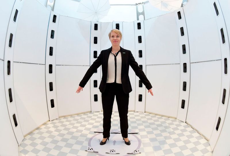 Virtuelle Anprobe von Bekleidung: Hewlett Packard Enterprise zeigte den ersten Prototypen einer futuristischen Avatar-Plattform. Verschiedenste Einsatzszenarien sind denkbar. (Deutsche Messe)