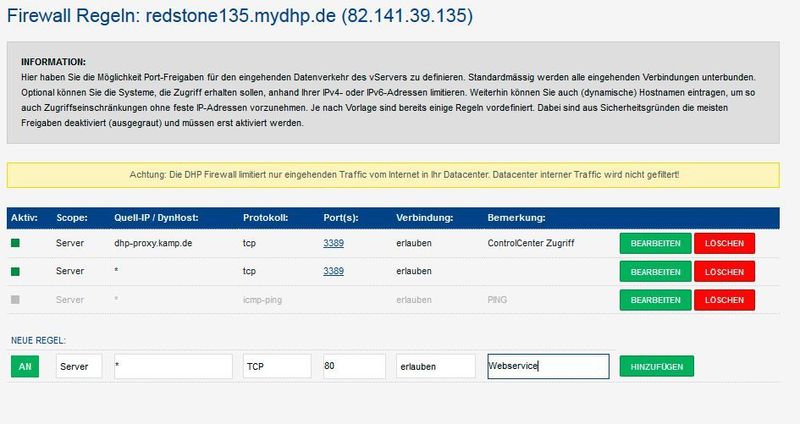 Abbildung 4: Was wie auf das Netzwerk zugreifen darf oder nicht, legt der IT-Profi im virtualisierten RZ selbst fest. Die Betriebssystemeinstellungen der VMs gilt es separat anzugehen. (Bild: Schlede/Bär/Kamp)