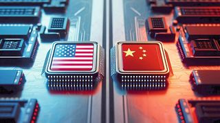 USA and China vie for AI technology leadership. (Image:AI-generated)