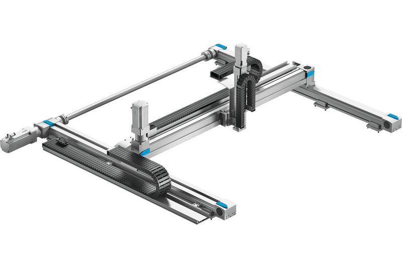 Blick in die Technologiefabrik von Festo in Scharnhausen: Handlingsystem (Bild: Festo)