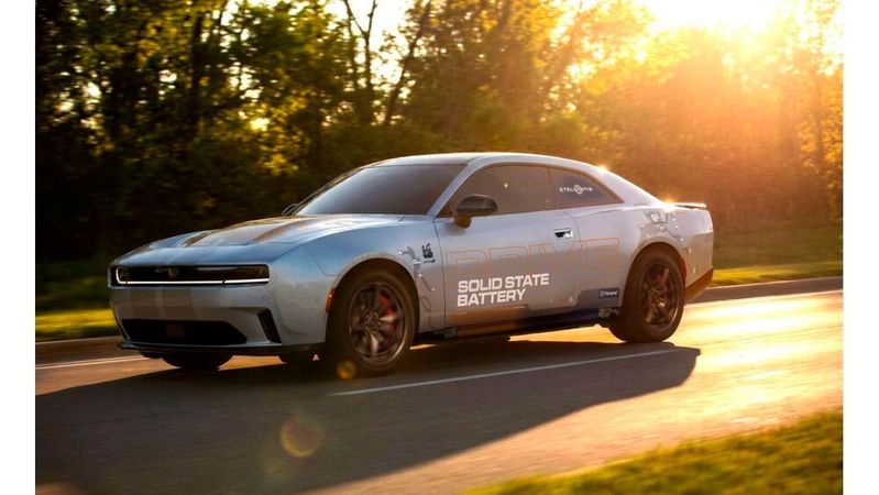 Stellantis and Factorial integrate solid-state battery into a Stellantis development vehicle and begin road tests.(Image:  Stellantis)