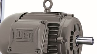 Den IE5 Permanentmagnetmotor stellt WEG in Sachen Energieeffizienz auf der Hannover Messe 2014 vor. (WEG)