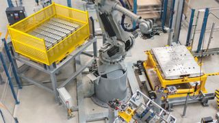 Auf der Battery Show Europe zeigt Comau seine Technologien für die Batteriezellenherstellung. (Bild: Comau)