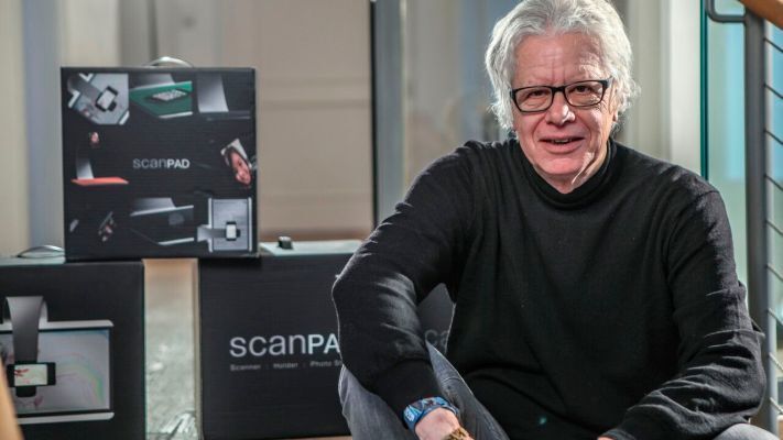 ScanPad: Das Kickstarterprojekt macht das Smartphone zum Scanner, Fotostudio und Projektor (Bild: ScanPad)