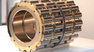 Lagersystem für Getriebe in Windkraftanlagen: Vierfacher Planetenlagersatz.  (Bild: NKE)