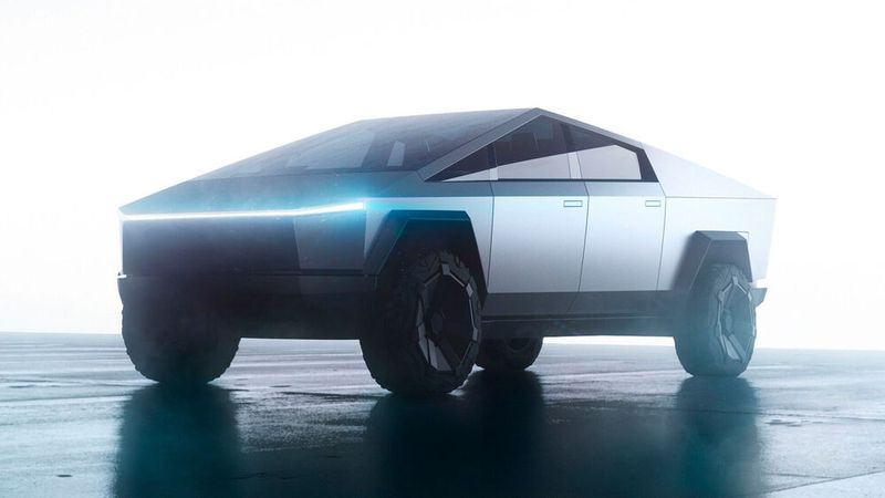 Die Begeisterung war groß, als Tesla vor bald drei Jahren zum ersten Mal den Cybertruck gezeigt hat. Bislang blieb es bei einem Prototypen. (Bild: Tesla )