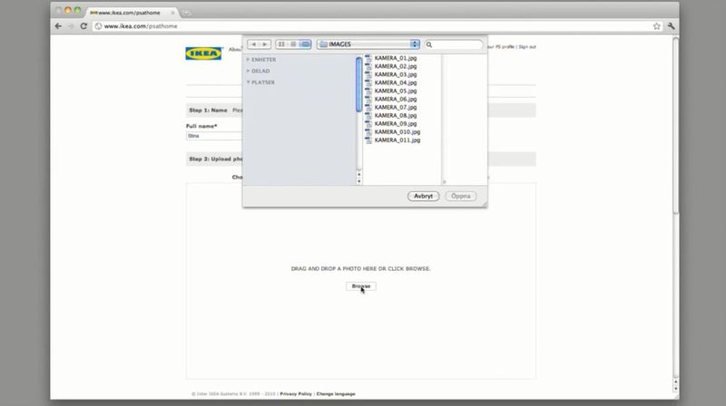 ... kann Bilder von zuhause auswählen ... (Bild: Bild: IKEA)