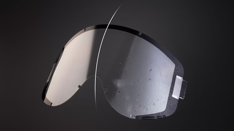 Transparente Folienheizung: Metal Mesh bringt die Heizstruktur unmittelbar auf oder hinter das Bauteil – im Beispiel: eine Skibrille.(Bild:  Bopla)