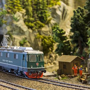 Steht dem Original in nichts nach: eine MIni-Lok im Massstab 1:45.