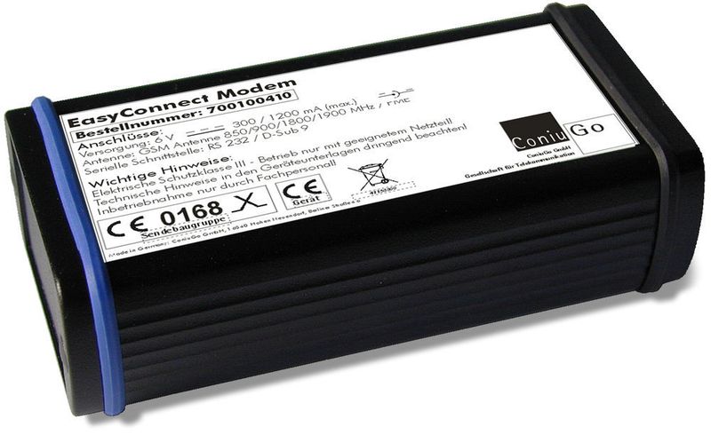 Das GSM-Modem Easy-Connect übernimmt die meisten Einstellungen eigenständig. So ist das analoge Modem mit wenigen Handgriffen durch ein GSM-Modem ersetzt und die Einwahl auf andere Geräte wieder möglich. (Wireless-Netcontrol )