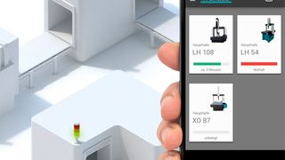 Optimale Auslastung: Der Bediener sieht auf seinem Mobilgerät, welche Maschinen belegt sind, wo ein manueller Eingriff notwendig ist, oder wann die nächste Messung gestartet werden kann. (Bild: yoh4nn)