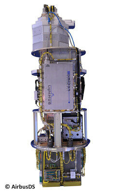 Der Laser-Combiner mit der Bezeichnung LightHUB war mit an Bord der Forschungsrakete. (AirbusDS)