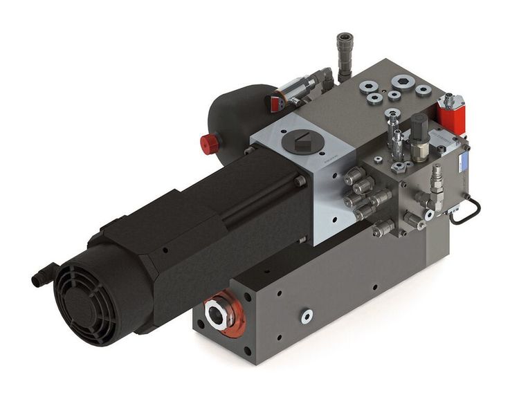 Der Servoantrieb CLSP, ebenfalls eine hydraulische Linearachse soll sich durch eine hohe Energieeffizienz und Überlastsicherheit auszeichnen. (Voith)