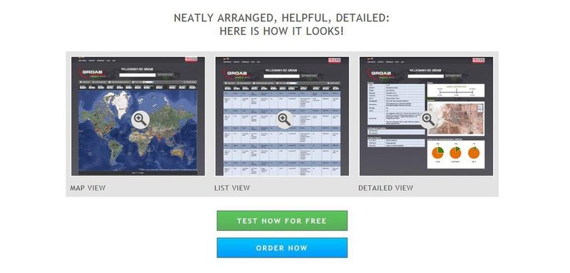 Get yourself an overview by looking at detailed information. (Screenshot: GROAB)