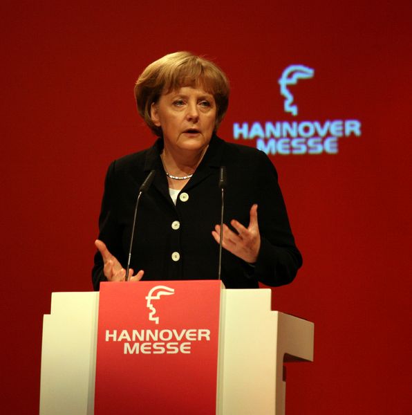 Bundeskanzlerin Angela Merkel: „Deutschland führe sowohl im Maschinen- und Anlagenbau, als auch in der Elektrotechnik in vielen Bereichen die Weltspitze mit an.“  (Bild: Deutsche Messe)