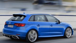 Der überarbeitete Audi RS 3 Sportback feiert auf dem Genfer Salon Premiere. (Audi)