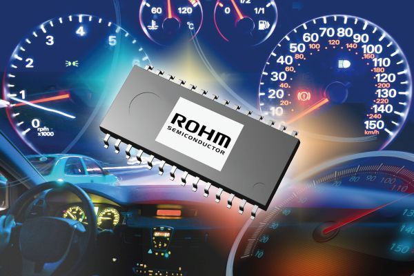 12 Kanäle: Der Baustein BD1837xEFV-M ist ein über den seriellen Eingang gesteuerter Konstantstrom-LED-Treiber in einem kleinen HT-SSOP28-Gehäuse und einer Nenn-Ausgangsspannung von 10 V. (Bild: ROHM)